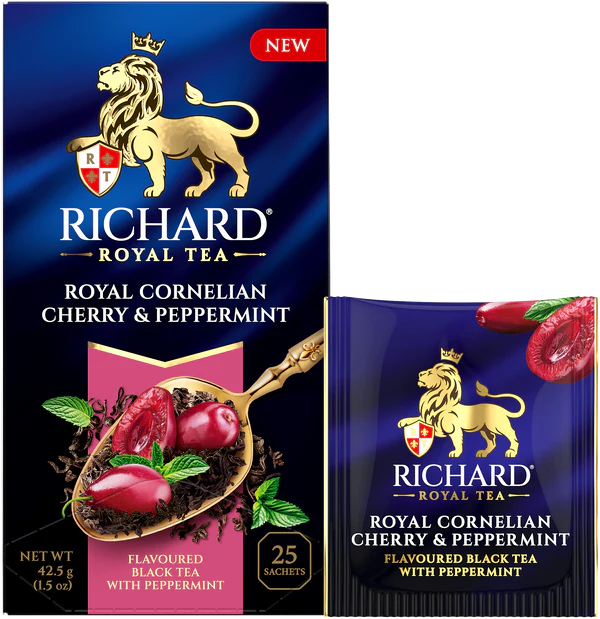 RICHARD 「ロイヤル・コーネリアンチェリー&ペパーミント」紅茶/Royal Cornelian Cherry & Peppermint Flavored Black Tea