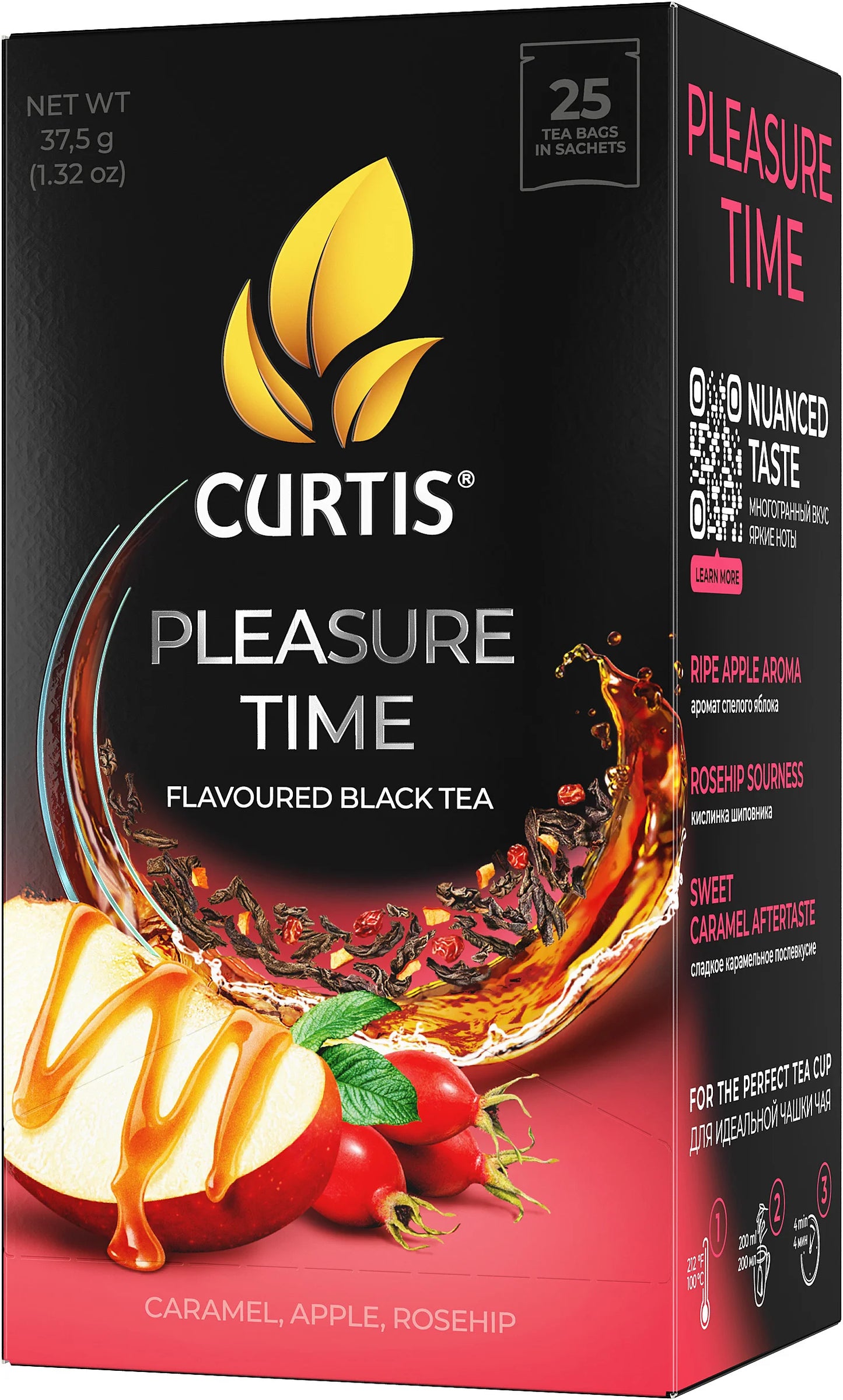 CURTIS カーティス「プレジャータイム」 紅茶 37.5g/25枚