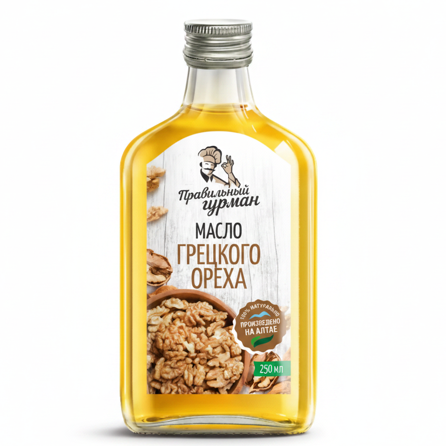 ファーストコールドプレス 食用くるみオイル 250g/Масло грецкого ореха