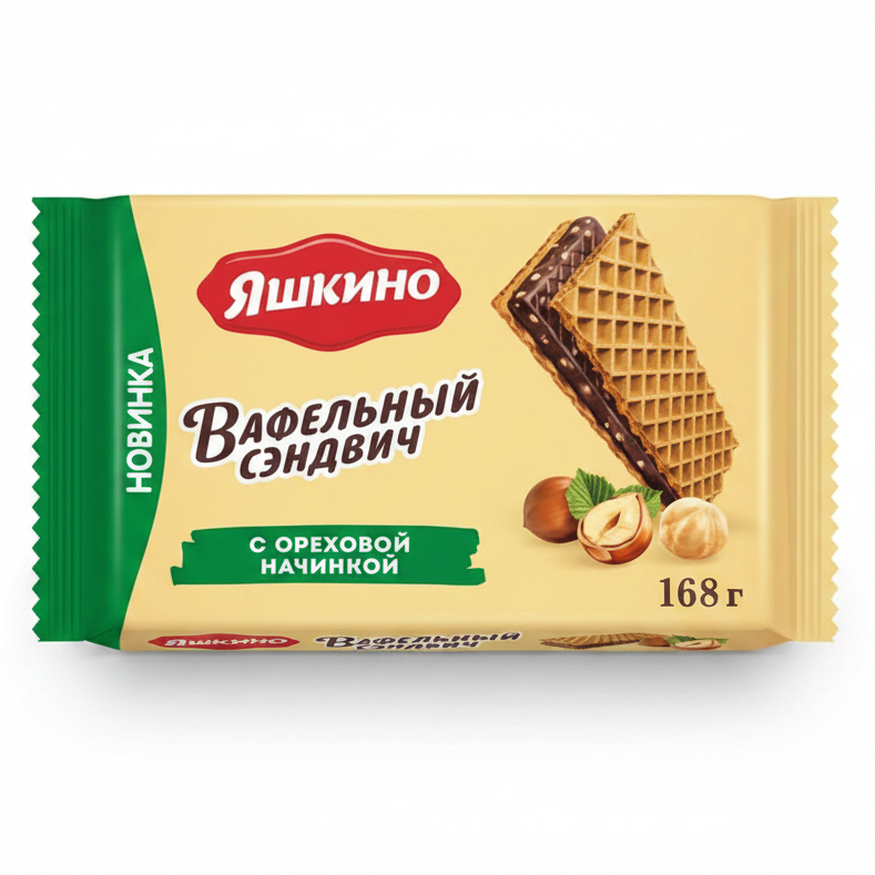 ウエハース・サンドイッチ(チョコ&ナッツ) 168g
