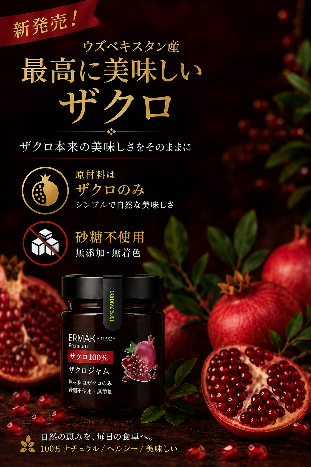 ◎ERMAK ザクロ100%ジャム(砂糖不使用)