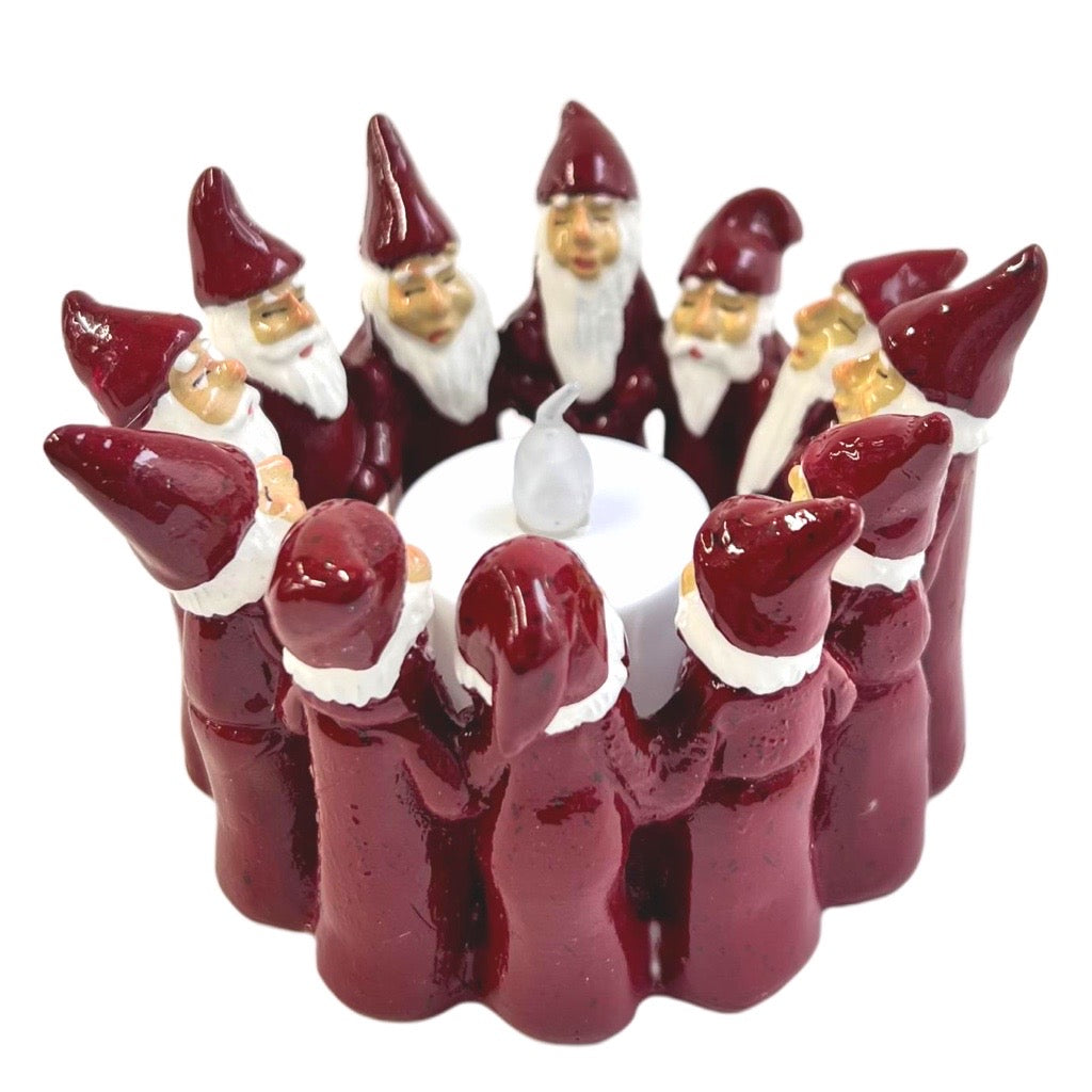 HARVESTTIME セラミックロウソク入れ(赤サンタ)