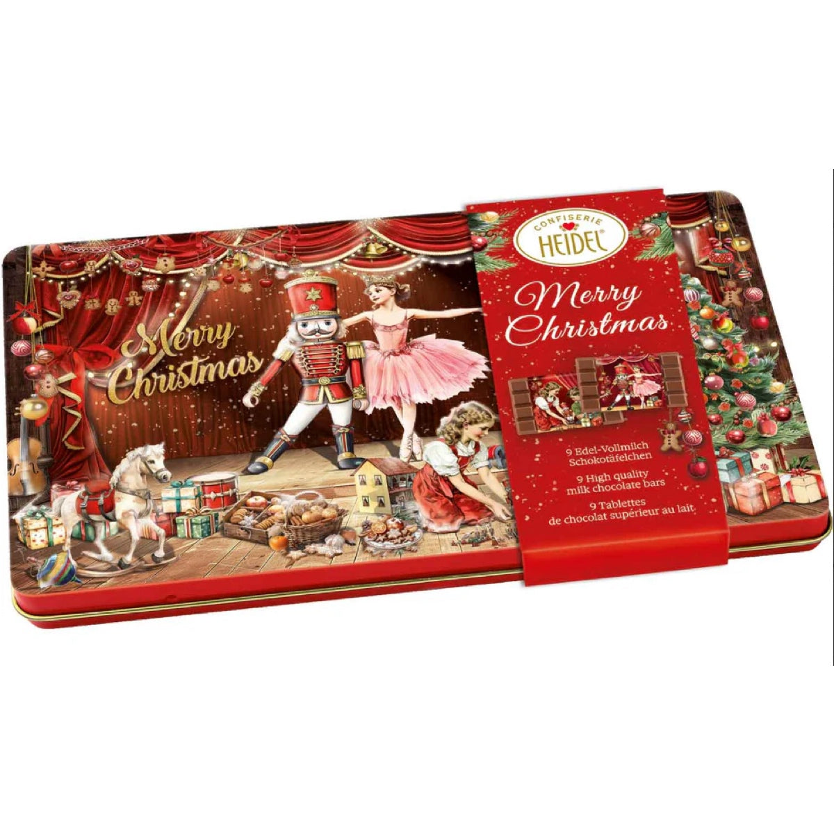 メルヘンチョコエンボス缶【Heidel 'Christmas Fairy Tale' Jewelry