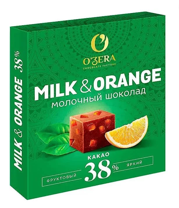 O`ZERA 「ミルク&オレンジ ココア38%」 ミルクチョコレート 90g
