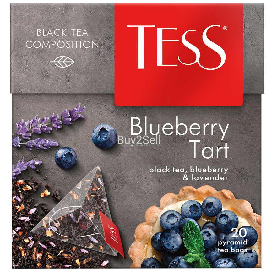 Чай тесс Блубери тарт(Черный чай с черникой и лавандой)