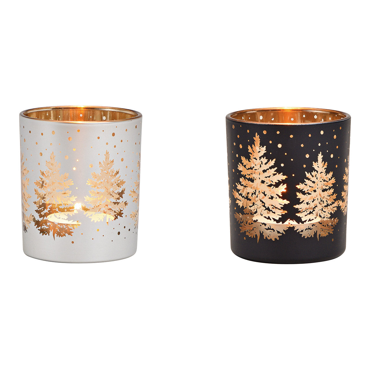 ランタン”クリスマスツリー”ブラック/シルバー【Lantern "Christmas tree" Black/Silver 】