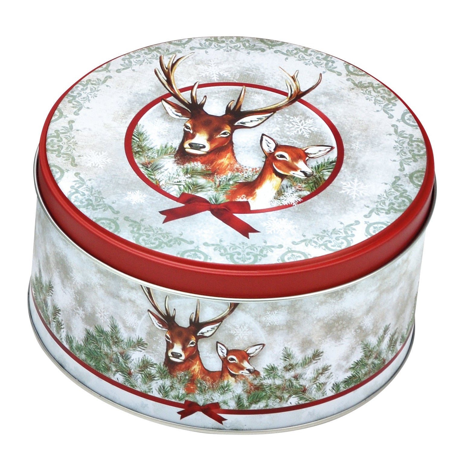 クリスマス☆トナカイ&プレゼント トナカイのクリスマス丸缶 500g – victoriashop