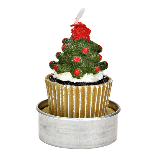 キャンドル "クリスマスツリーマフィン"【 Tealight "Christmas tree muffin"】