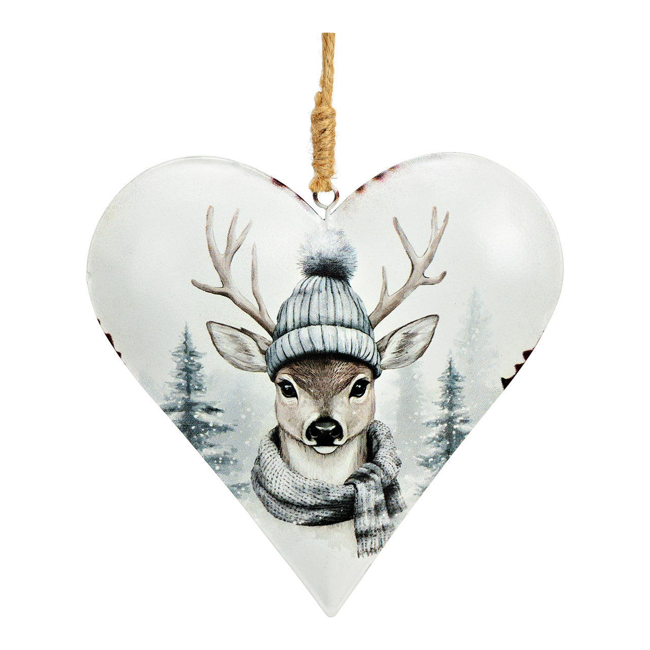 クリスマスオーナメント”鹿”【Hanger heart "Deer" decor /made of metal】