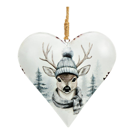 クリスマスオーナメント”鹿”【Hanger heart "Deer" decor /made of metal】