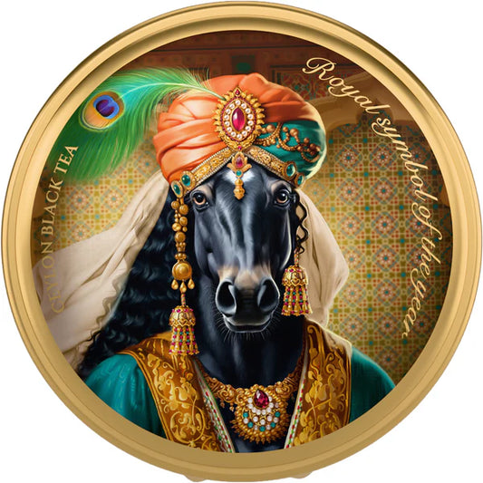 ◎「シンボル・オブ・ザ・イヤー」（クリスマス・ホース）缶入りセイロン紅茶