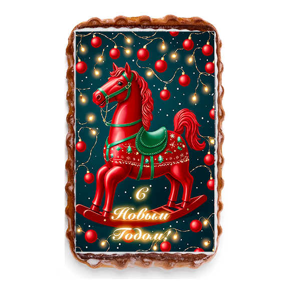 【65％OFF】TULA PRYANIK フルーツペースト入りアイシングプリャーニキ (木馬) 1個買うと１個無料（無料のプリャーニキの柄は選べません）