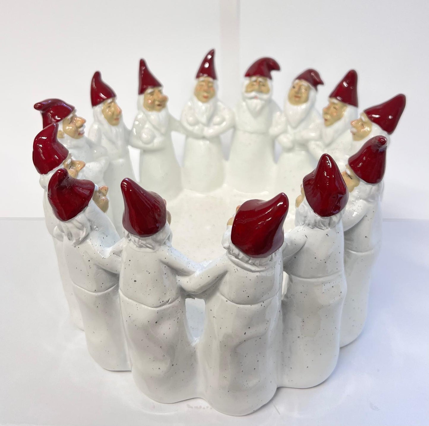 HARVESTTIME セラミックロウソク入れ（白サンタ）