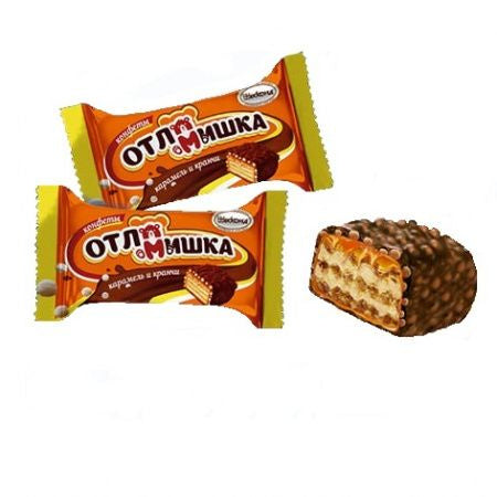 ◎クリスピーウエハースチョコレート「オトロミーシカ」キャラメル＆クランチ200g