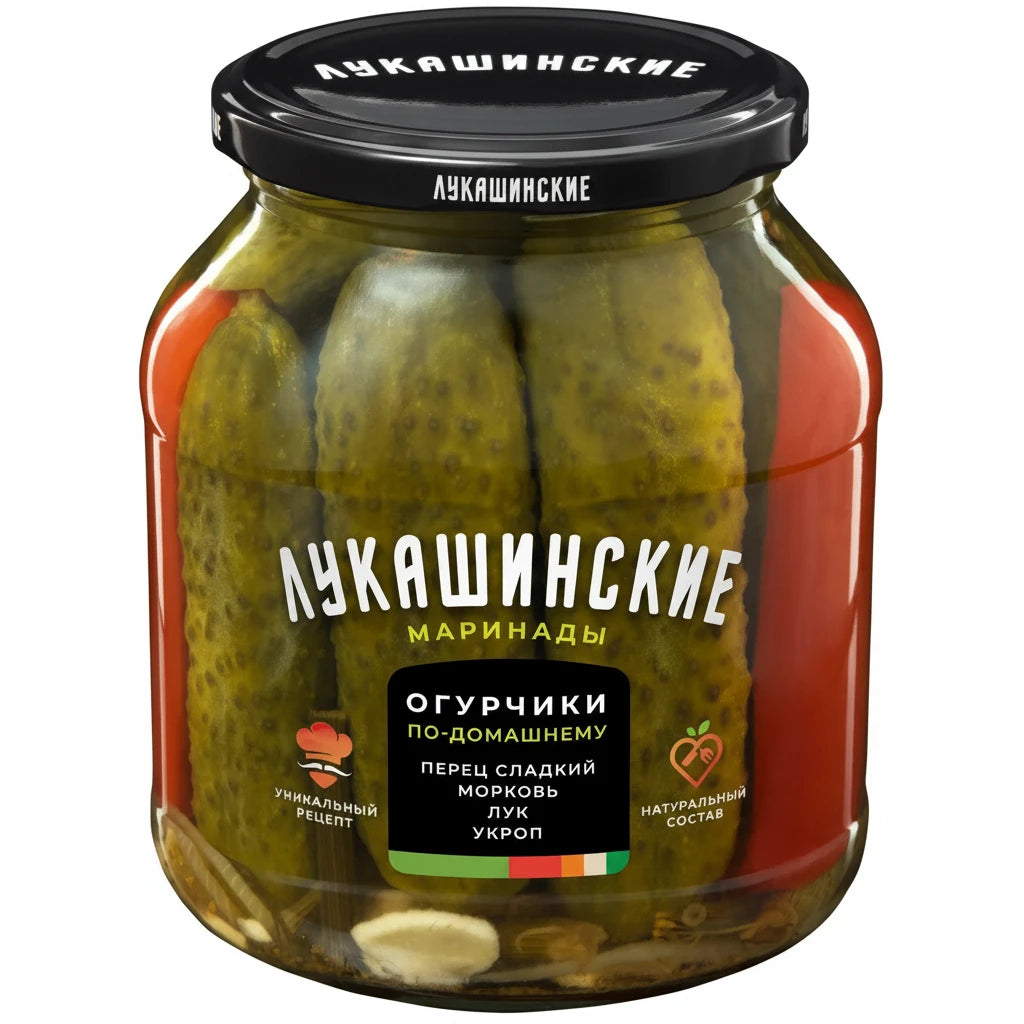 LUKASHINSKIE　自家製風パプリカ入りキュウリのピクルス