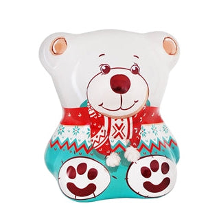【30％OFF】ウィンターベアー缶(貯金箱）