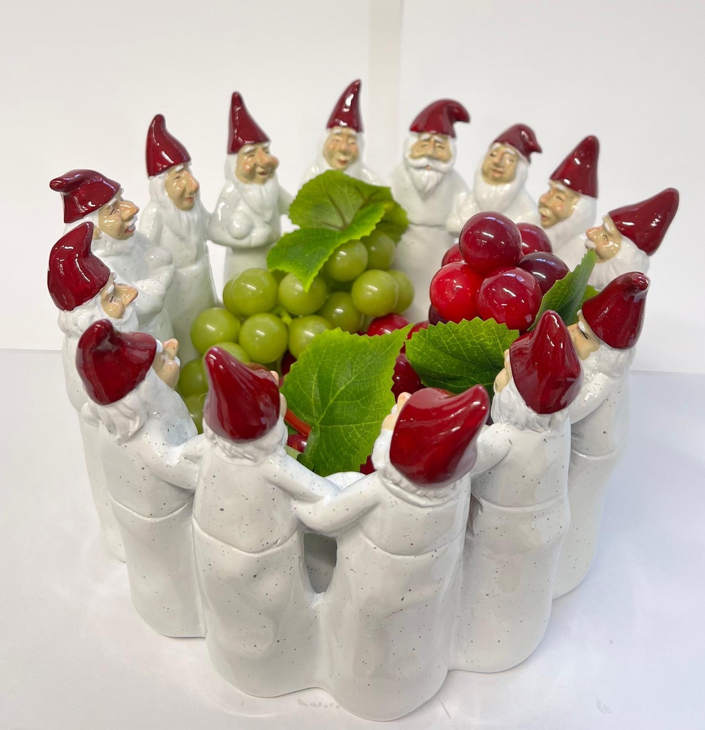 HARVESTTIME セラミックロウソク入れ（白サンタ）