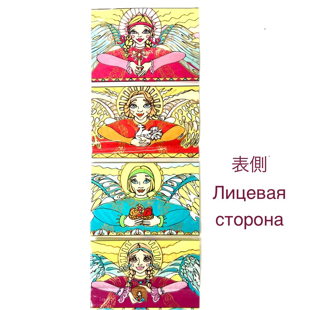 Наклейка на пасхальное яйцо "Ангел"