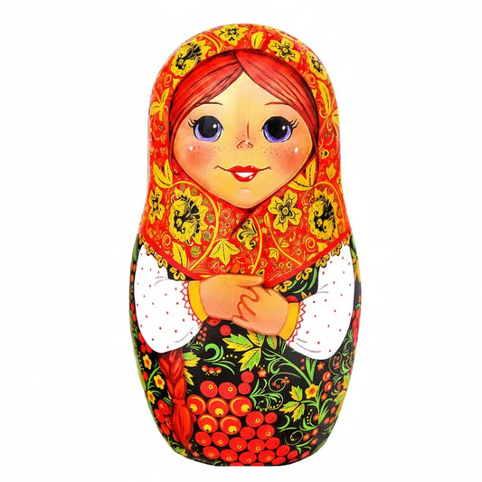 「マトリョーシカ」缶入りセイロン紅茶（茶葉）（ホフロマ風)/Чай "Матрёшка" (в стиле Хохлома )