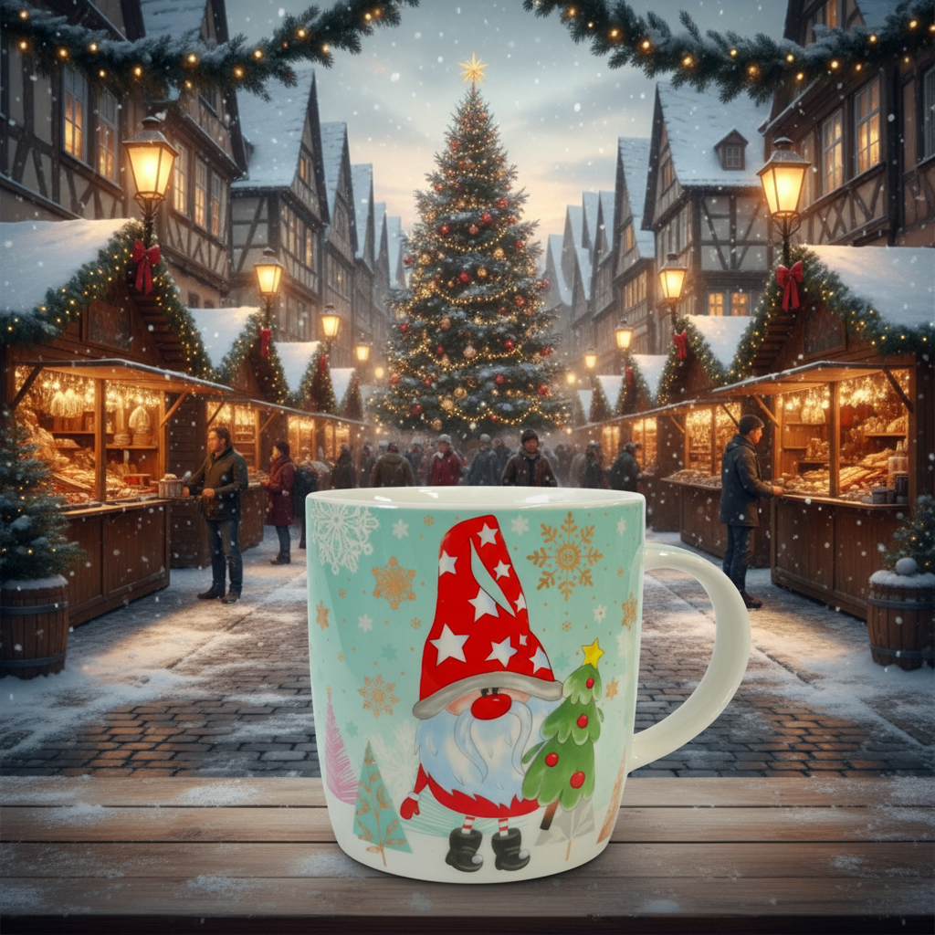 ノーム柄マグカップ（赤帽子）