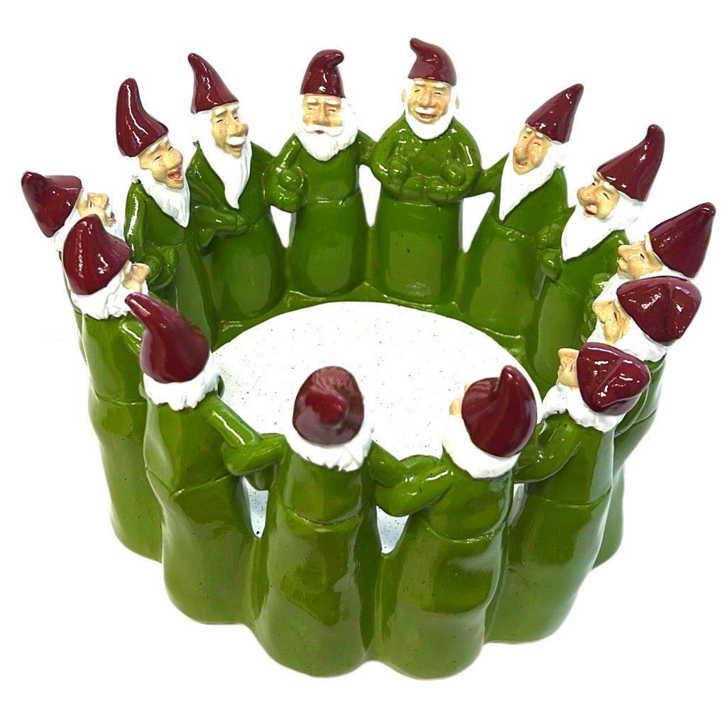 HARVESTTIME セラミックロウソク入れ（緑サンタ）