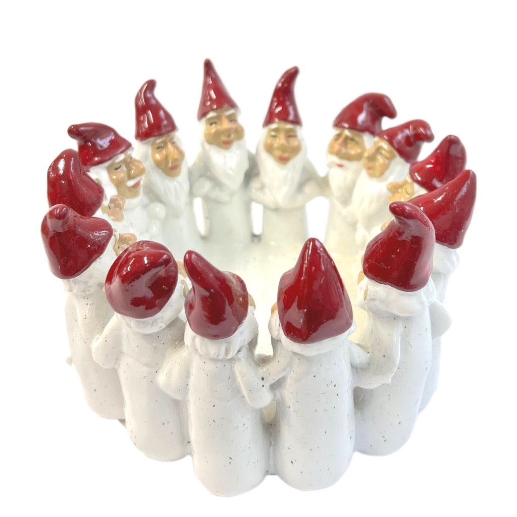 HARVESTTIME セラミックロウソク入れ（白サンタ）