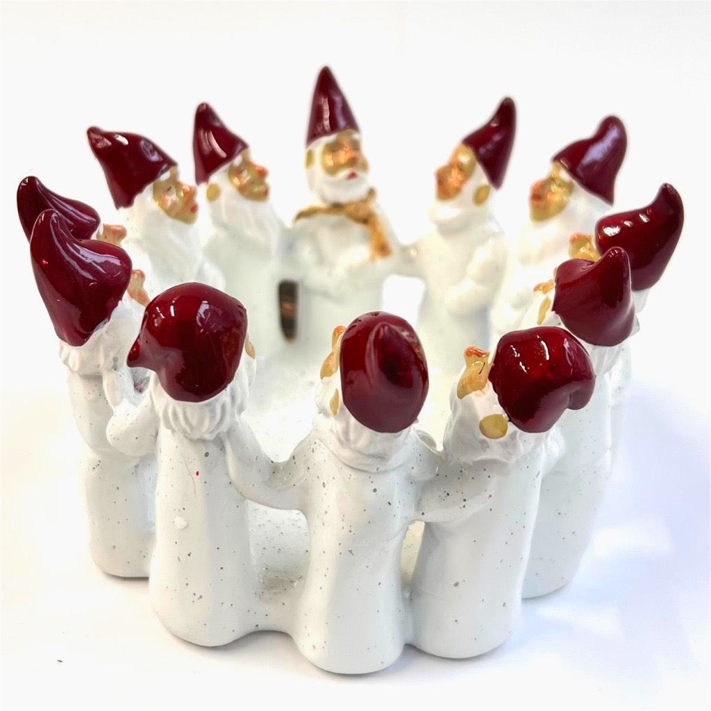 HARVESTTIME セラミックロウソク入れ（白サンタ）