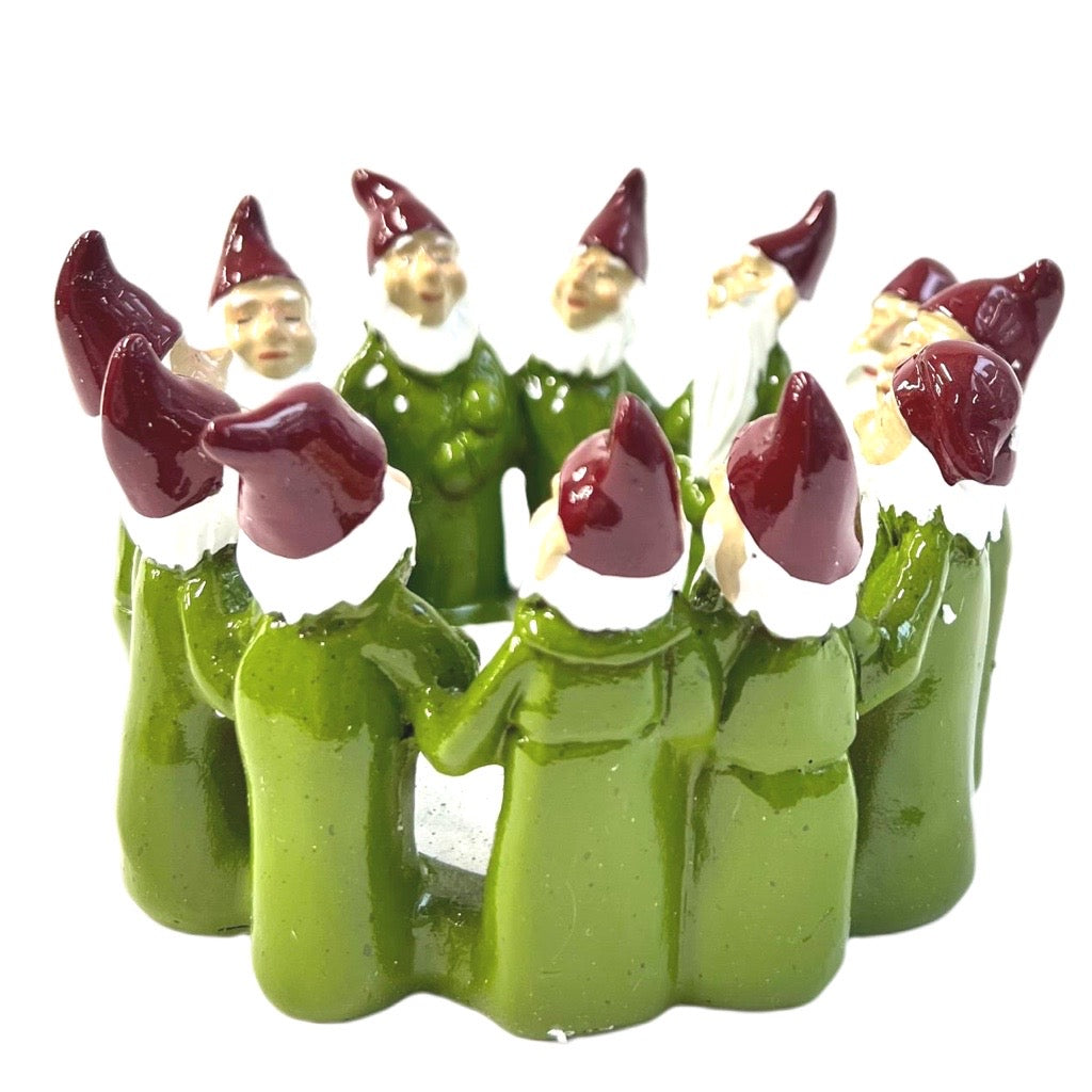 HARVESTTIME セラミックロウソク入れ（緑サンタ）