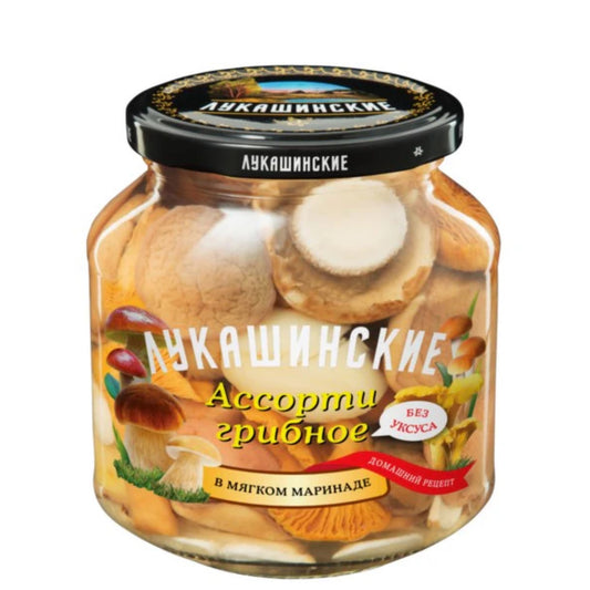 LUKASHINSKIE　ミックスキノコのマリネ　ウラディーミルスキエ