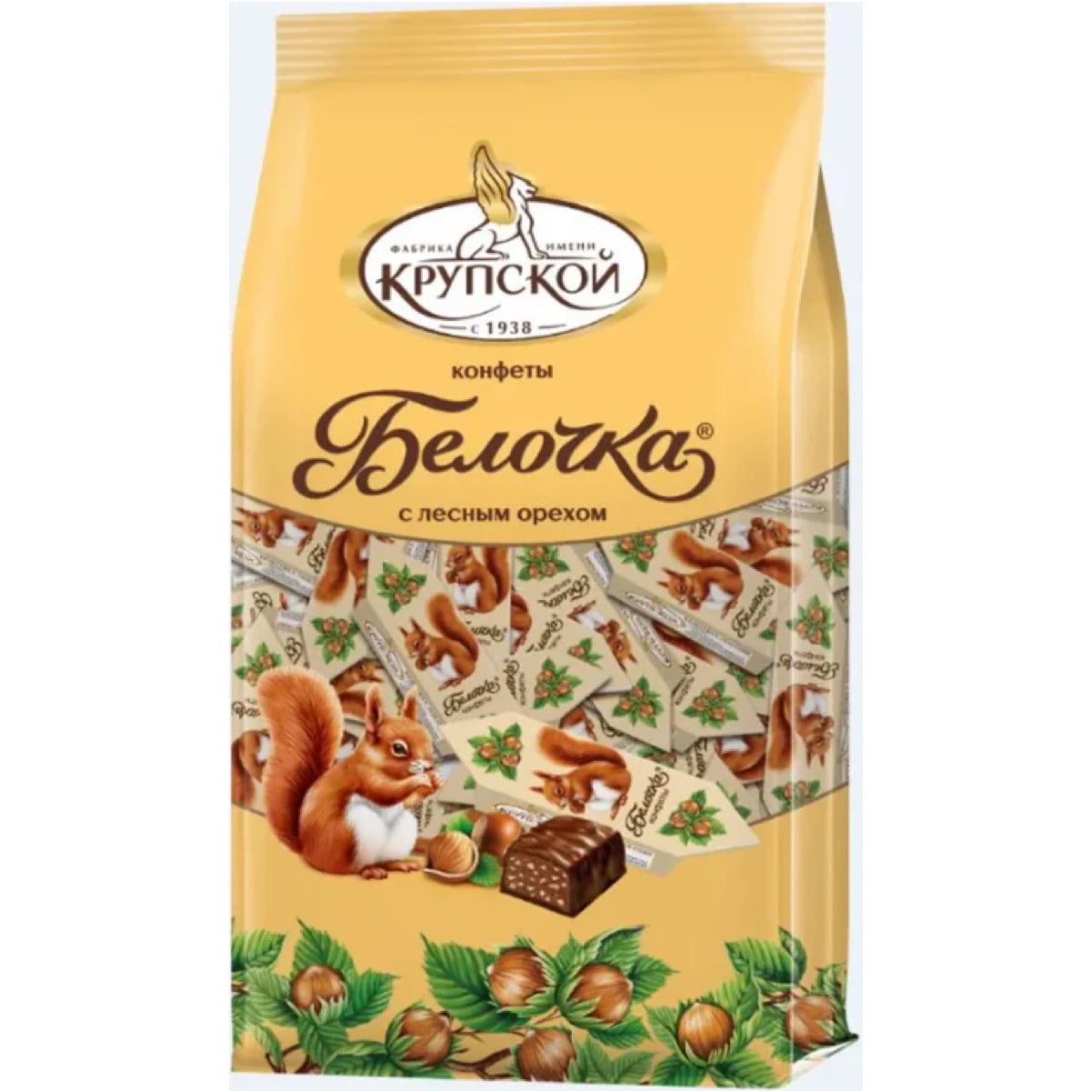 【10％OFF】「ベーロチカ」（小さなリス）ヘーゼルナッツ入りチョコ菓子