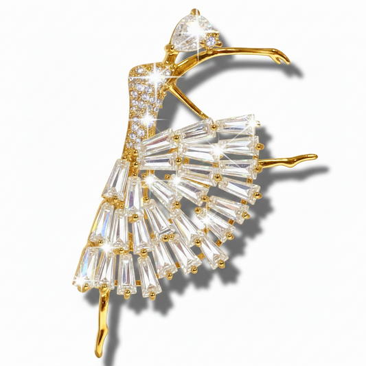 ブローチ・クリスタルバレリーナ