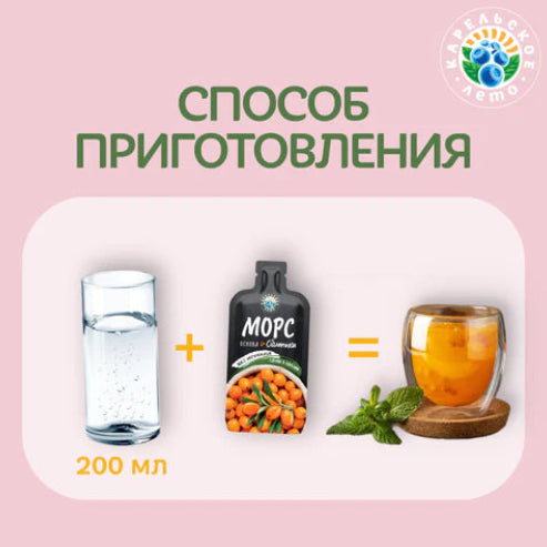 ◎サジーベリー モルスベース（濃縮)１杯分/ Основа для морса "Облепиха"1 порция, саше 30г