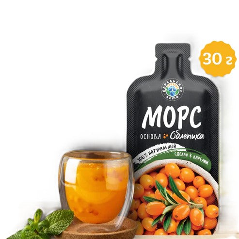 サジーベリー モルスベース（濃縮)１杯分/ Основа для морса "Облепиха"1 порция, саше 30г
