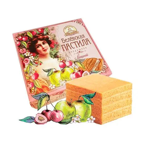 【10％OFF】リンゴスイーツ「ベリョフスカヤ・パスティラ」 （チェリー）200g
