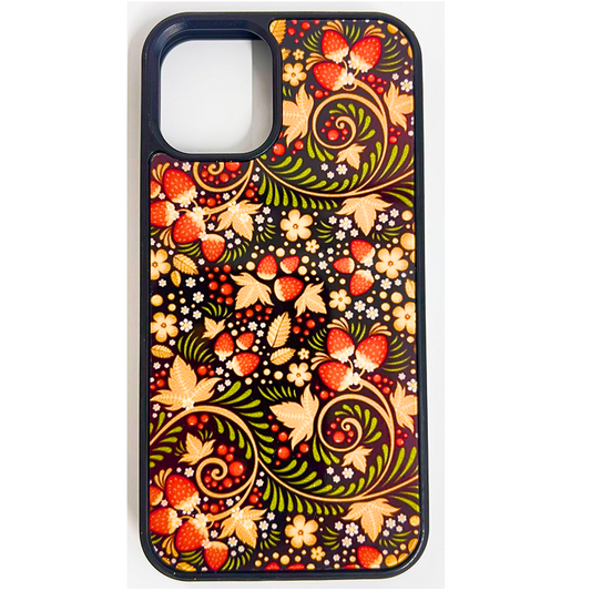 iphoneケース（ロシアの伝統模様:ホフロマ）