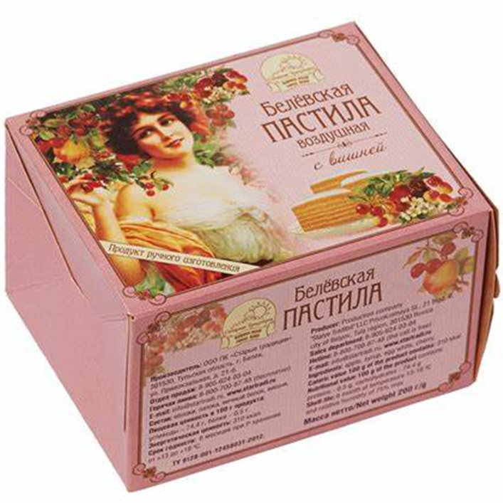 リンゴスイーツ「ベリョフスカヤ・パスティラ」 （チェリー）200g