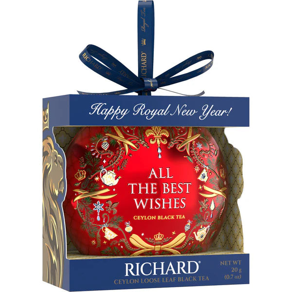 ◎【20%OFF】「All The Best Wishes」 クリスマス・トイ型　缶入りセイロン紅茶