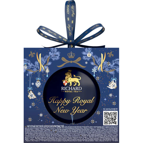 ◎【20%OFF】「All The Best Wishes」 クリスマス・トイ型　缶入りセイロン紅茶