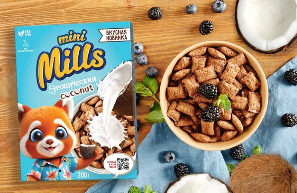 ◎サクサク トロピカルココナッツキューブパフ（朝食シリアル）