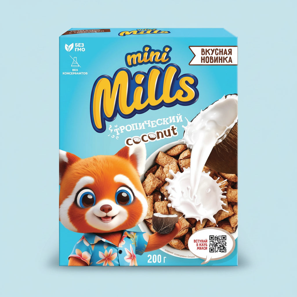◎サクサク トロピカルココナッツキューブパフ（朝食シリアル）