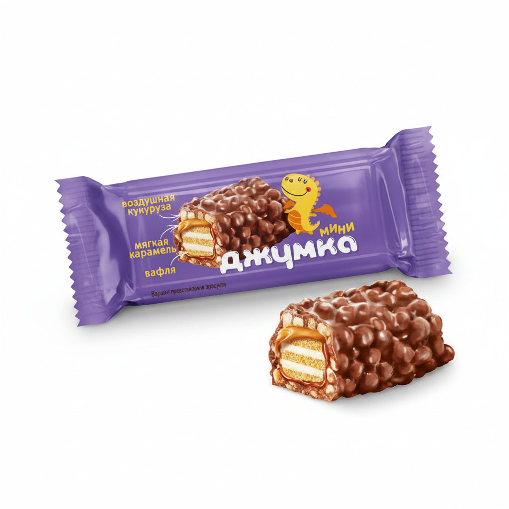 ◎クリスピーウエハースチョコレート「ジュムカ・ミニ」キャラメル＆クランチ 500g(個包装)
