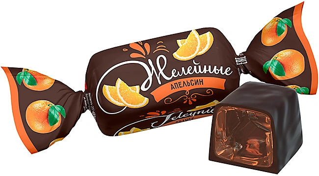 「オレンジ」ゼリー入りチョコレート菓子 500g