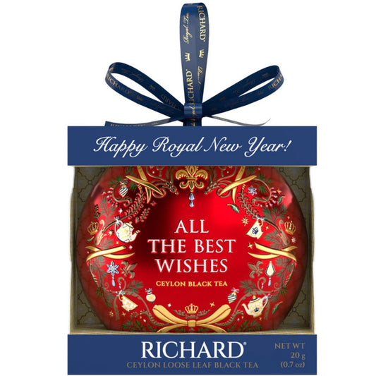 ◎【20%OFF】「All The Best Wishes」 クリスマス・トイ型　缶入りセイロン紅茶