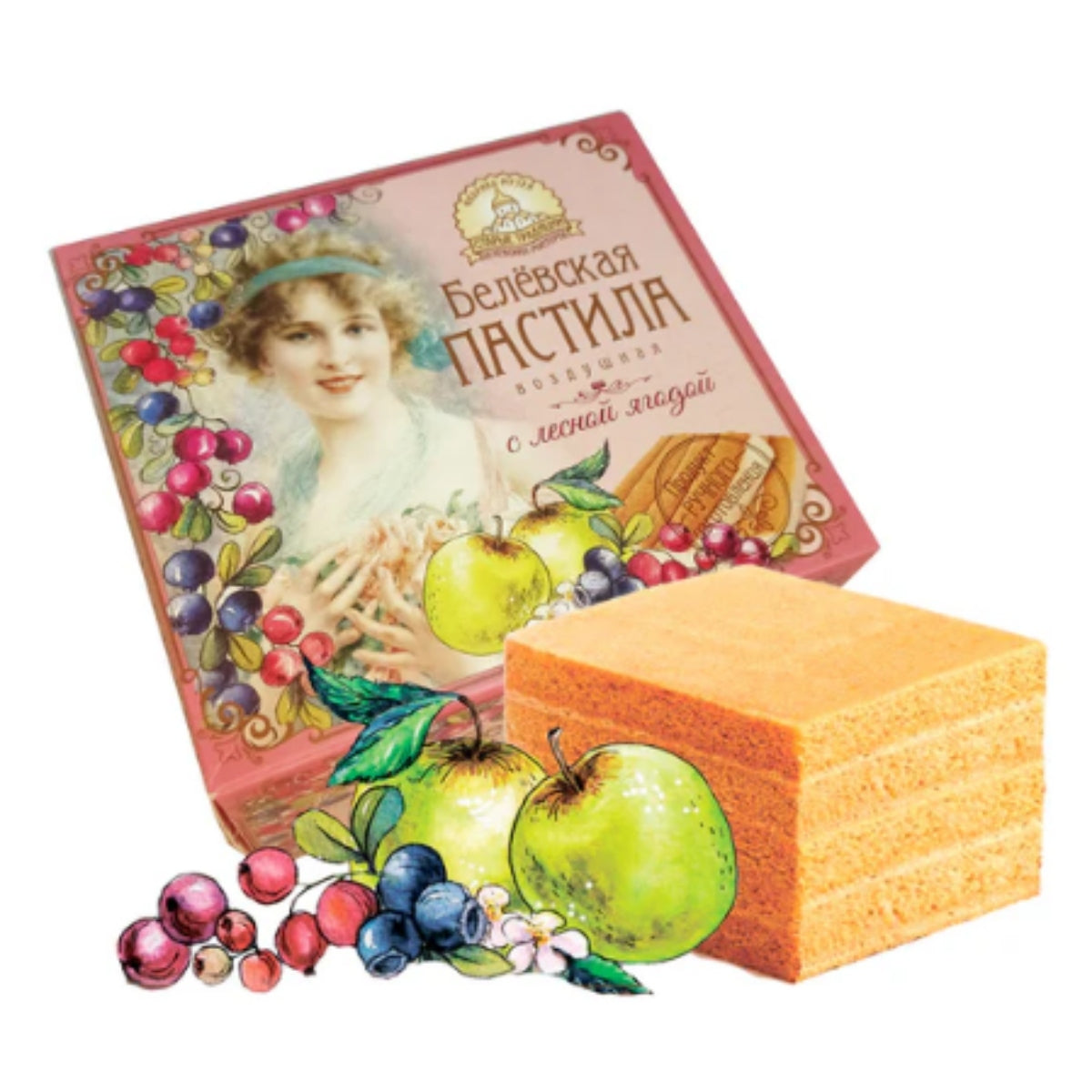 【10％OFF】リンゴスイーツ「ベリョフスカヤ・パスティラ」（ワイルドベリー）200g