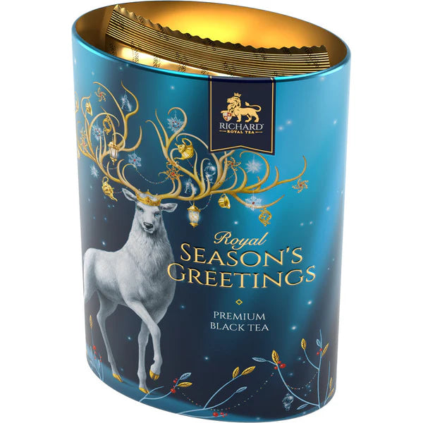 ◎「シンボル・オブ・ザ・イヤー」（クリスマス・シカ）缶入りセイロン紅茶（茶葉）(L)