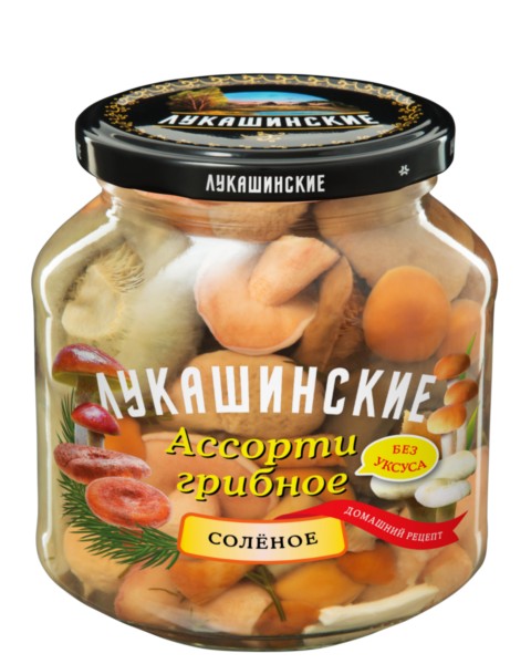 LUKASHINSKIE　樽詰め塩漬けミックスキノコ