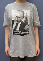 [在庫一掃セール]　[再入荷なし]　大統領メンズTシャツ「プーチン大統領とクレムリン」